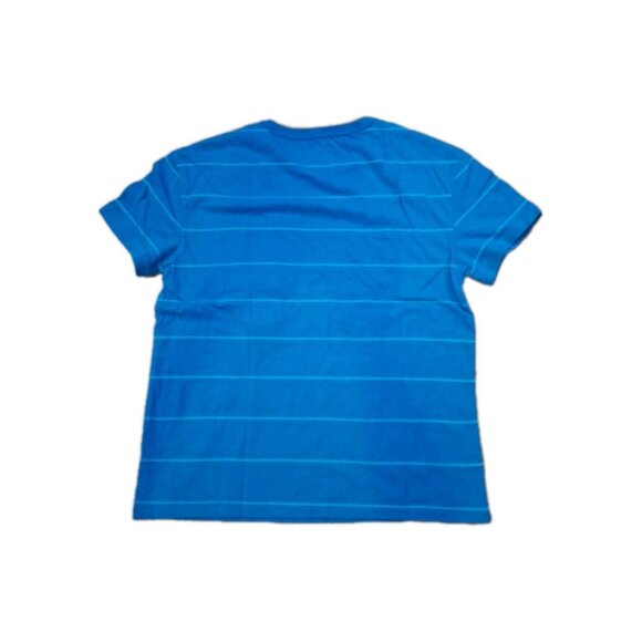 Cat & Jack Blue Striped Crew Neck Pocket T-Shirt Size Small 6/7 Boy Kid  New - Picture 10 of 10